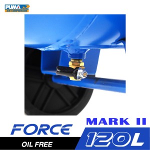 ปั๊มลมไร้น้ำมัน PUMA FORCE-120 MARK II 1450W.x3 ถัง 120 ลิตร
