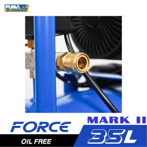 ปั๊มลมไร้น้ำมัน PUMA FORCE-35 1450W. MARK II ถัง 35 ลิตร