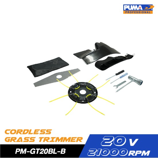 เครื่องเล็มหญ้าไร้สาย 20V PUMA PM-GT20BL-B (ตัวเปล่า) เครื่องเล็มหญ้าไร้สาย 20V PUMA PM-GT20BL-B (ตัวเปล่า)