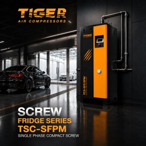 ปั๊มลมสกรู TIGER 10 HP 220V รุ่น TSC-SF10PM  (SCREW FRIDGE Series)