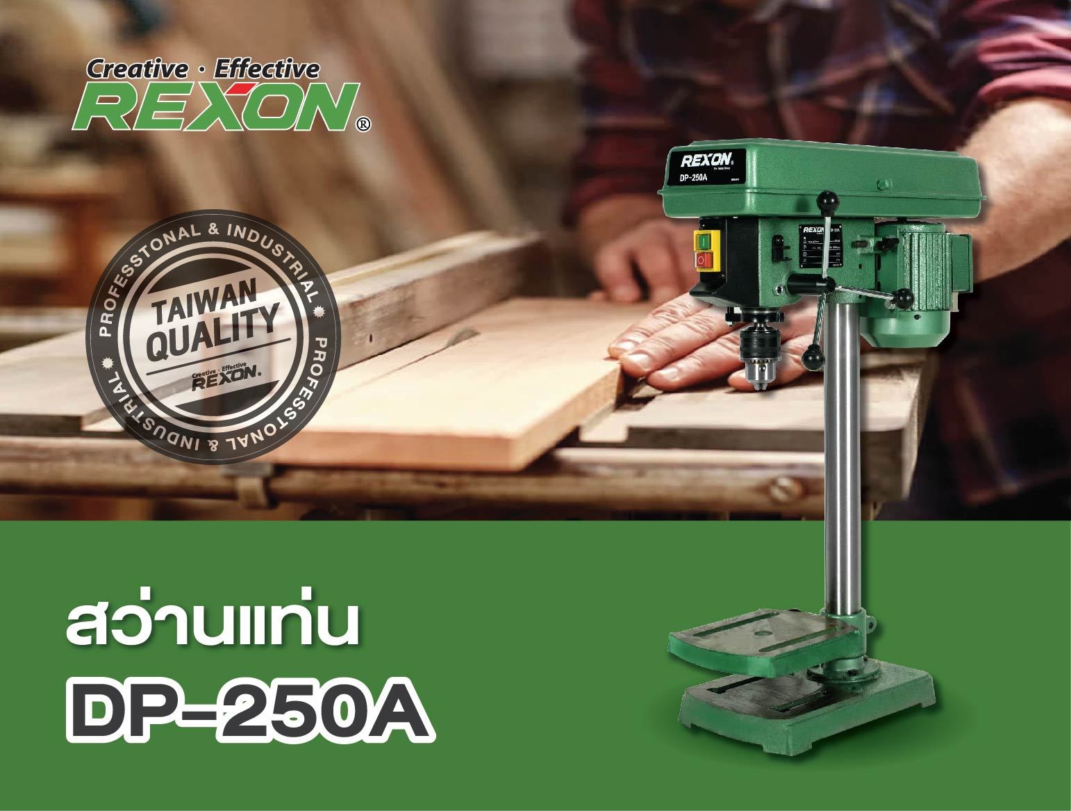 สว่านแท่นเจาะ REXON DP-250A