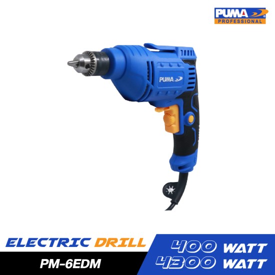 สว่านไฟฟ้าหัวเหล็ก 6mm 400W PUMA PM-6EDM 