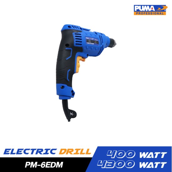 สว่านไฟฟ้าหัวเหล็ก 6mm 400W PUMA PM-6EDM 