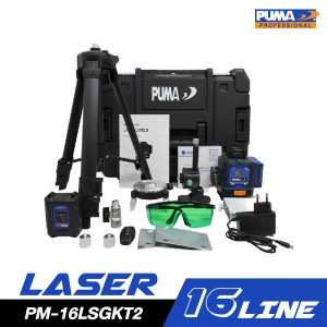 เลเซอร์วัดระดับ 16 เส้น แสงเขียว PUMA PM-16LSGKT2