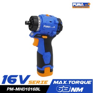 สว่านไขควงไร้สาย 5in1 10mm 16V PUMA PM-MHD1016BL  พร้อมแบตและแท่นชาร์จ