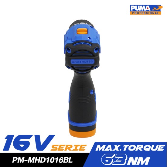 สว่านไขควงไร้สาย 5in1 10mm 16V PUMA PM-MHD1016BL  พร้อมแบตและแท่นชาร์จ