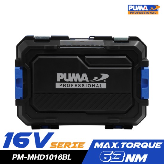 สว่านไขควงไร้สาย 5in1 10mm 16V PUMA PM-MHD1016BL  พร้อมแบตและแท่นชาร์จ