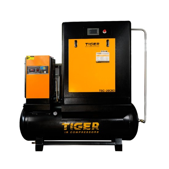 ปั๊มลมสกรูแบบสายพาน (SCREW : Belt Driven) TIGER 30HP 500L TSC-30CBD