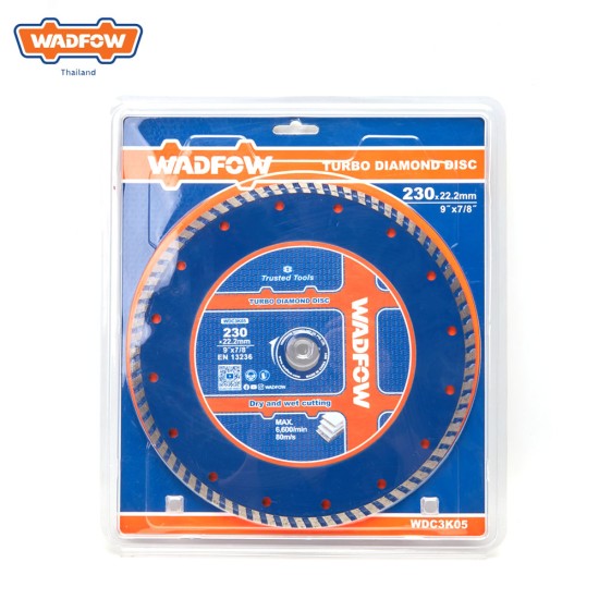 WADFOW WDC3K05 ใบตัดเพชรเทอร์โบ 9″