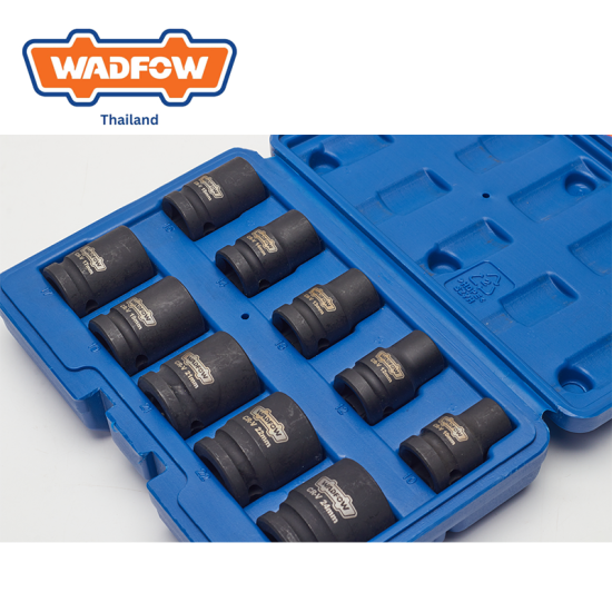 ชุดลูกบล็อกลม 10 ชิ้น 1/2″ CR-V WADFOW  WMS1D01