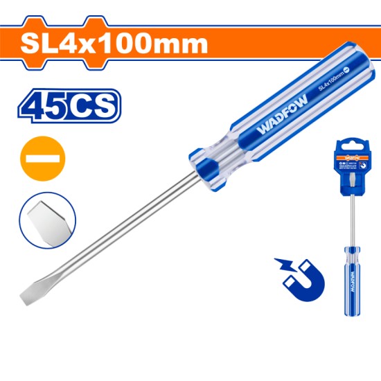 ไขควงแบน WADFOW SL4x100mm 45CS WSD5244