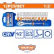 ชุดประแจบล็อก 12 ชิ้น 1/2″ CR-V WADFOW WST2212