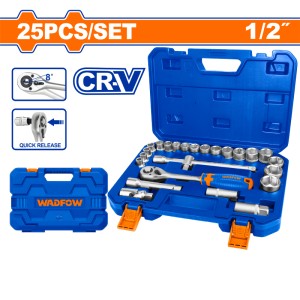 ชุดบล็อก 25 ชิ้น 1/2″ CR-V WADFOW WST2D25