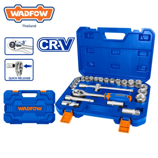 ชุดบล็อก 25 ชิ้น 1/2″ CR-V WADFOW WST2D25