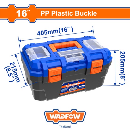 กล่องเครื่องมือพลาสติก 16″ WADFOW WTB1316