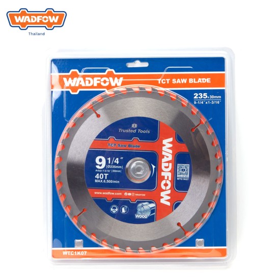WADFOW WTC1K07 ใบเลื่อยวงเดือน 9″ 40T