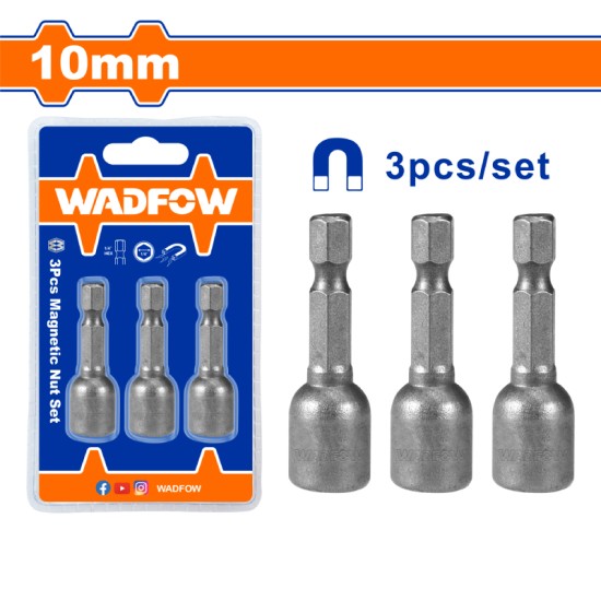 ชุดลูกบล็อก จับดอกไขควง (แม่เหล็ก) WADFOW 1/4" 40CR WWR1K10 ชุดลูกบล็อก จับดอกไขควง (แม่เหล็ก) WADFOW 1/4" 40CR WWR1K10