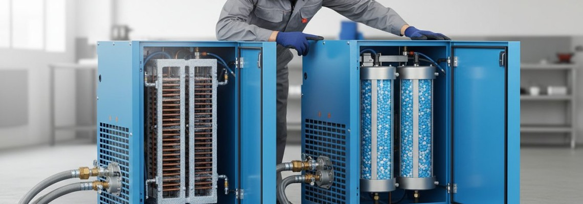 Air Dryer แบบ Refrigeration vs Desiccant เลือกใช้งานยังไงให้เหมาะกับระบบลม