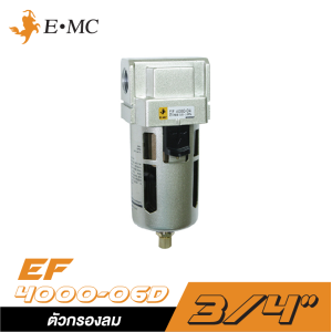 ตัวกรองลมในถ้วยโพลีคาร์บอเนท + ออโตเครน EMC EF4000-06D ขนาด 3/4" ตัวกรองลมในถ้วยโพลีคาร์บอเนท + ออโตเครน EMC EF4000-06D ขนาด 3/4"