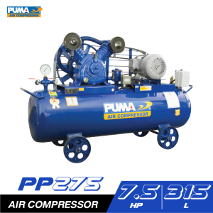 ปั๊มลมสายพาน PUMA PP275-MI380V 7.5HP 380V. ถัง 315 ลิตร ปั๊มลมสายพาน PUMA PP275-MI380V 7.5HP 380V. ถัง 315 ลิตร