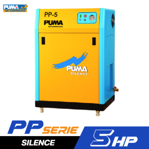 ปั๊มลมลูกสูบสายพานชนิดเสียงเงียบ PUMA PP-5 5 HP ปั๊มลมลูกสูบสายพานชนิดเสียงเงียบ PUMA PP-5 5 HP